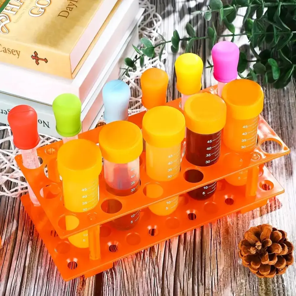 KIT DE TUBOS DE ENSAYO GOTEROS PINZAS PARA TRABAJOS DE LABORATORIO - Imagen 7
