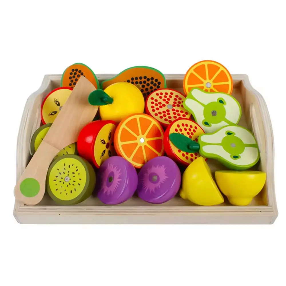 frutas de madera