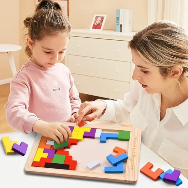 tetris de madera