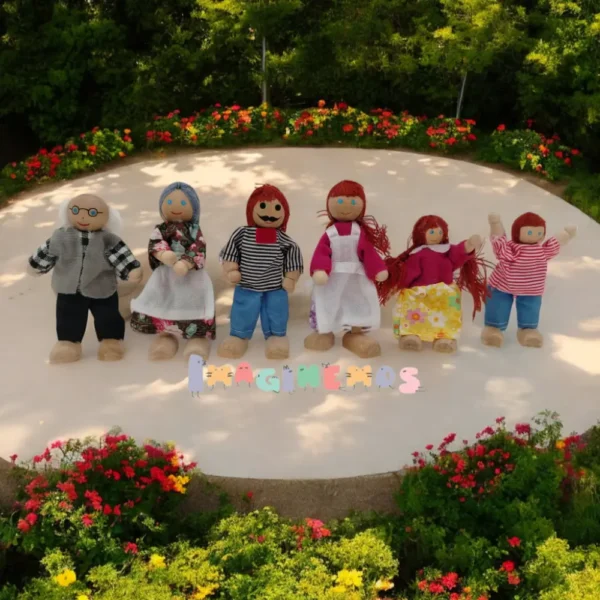 muñecos de madera
