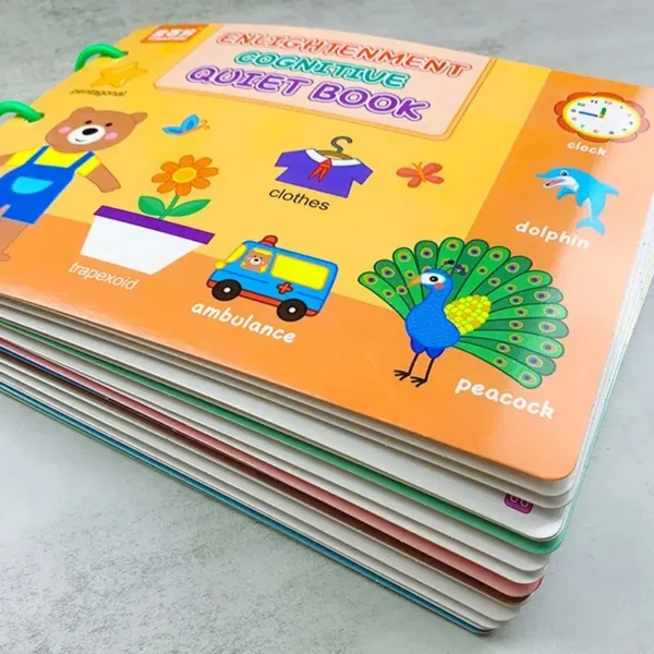 LIBRO COGNITIVO OSITO CON SISTEMA VELCRO - Imagen 2