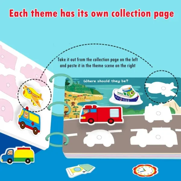 LIBRO COGNITIVO OSITO CON SISTEMA VELCRO - Imagen 3