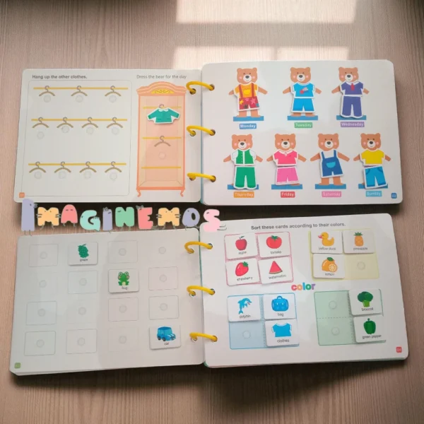 LIBRO COGNITIVO OSITO CON SISTEMA VELCRO - Imagen 5